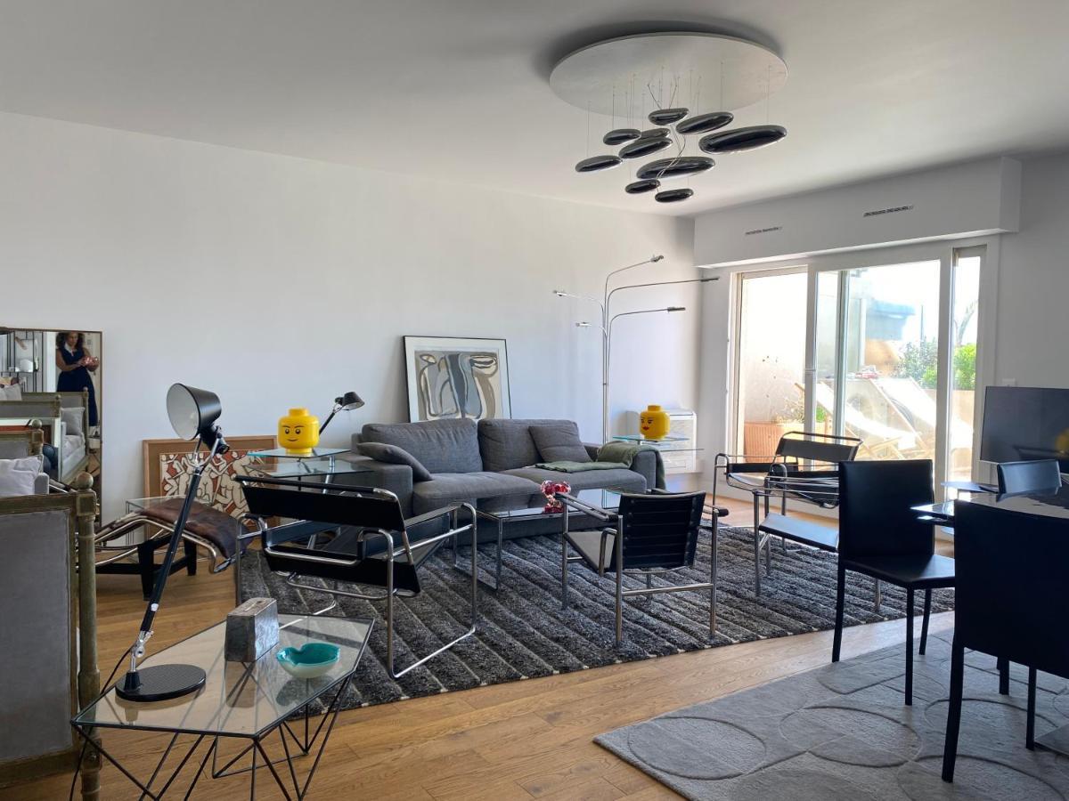 T3 Climatise Villa Juana Avec Parking Et Proche Plage Antibes Exterior foto