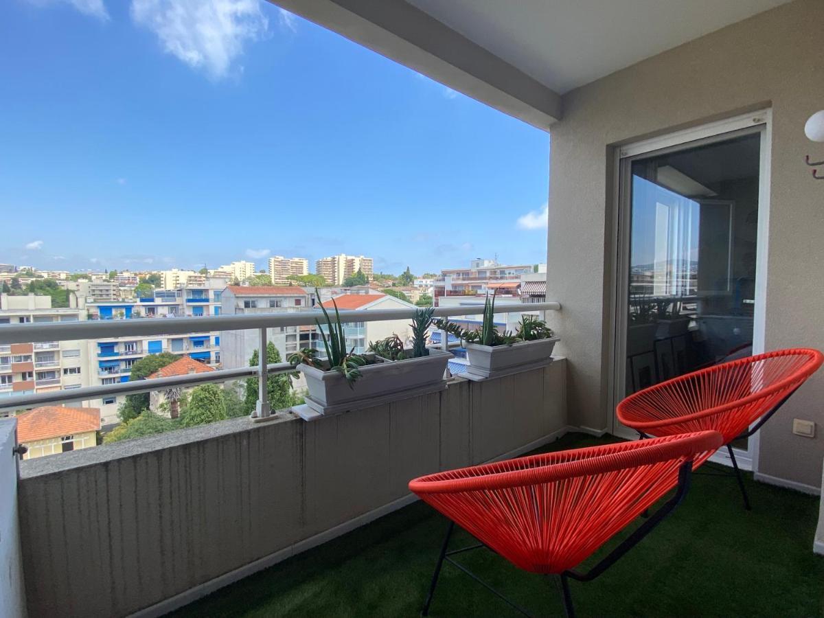 T3 Climatise Villa Juana Avec Parking Et Proche Plage Antibes Exterior foto